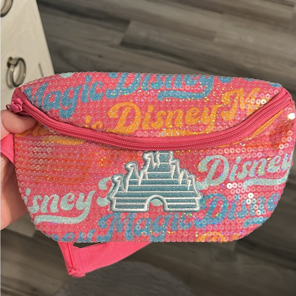 Disney Pink and Blue Sequin Bag
